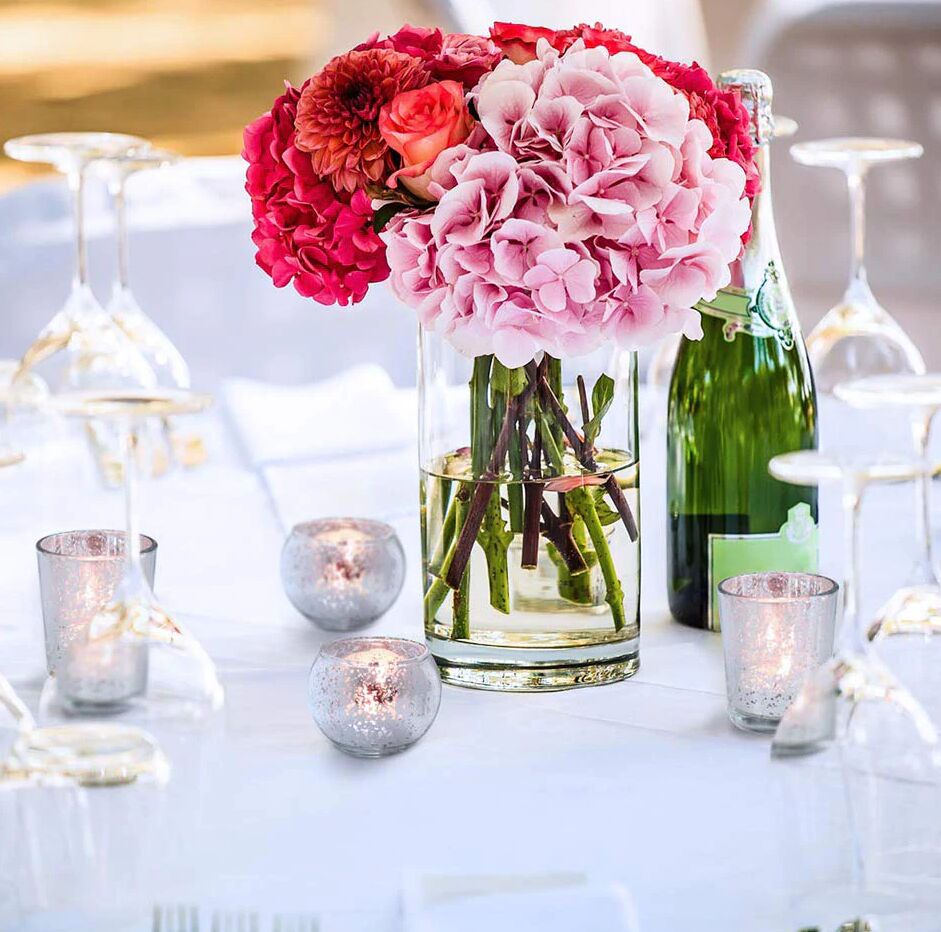 Set of Round Glass Candle Holders in Silver and Gold - Image 3