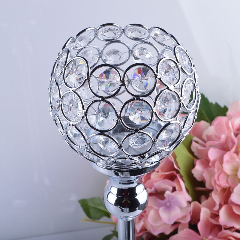 Luxury Tall Crystal Candle Holders - Image 4