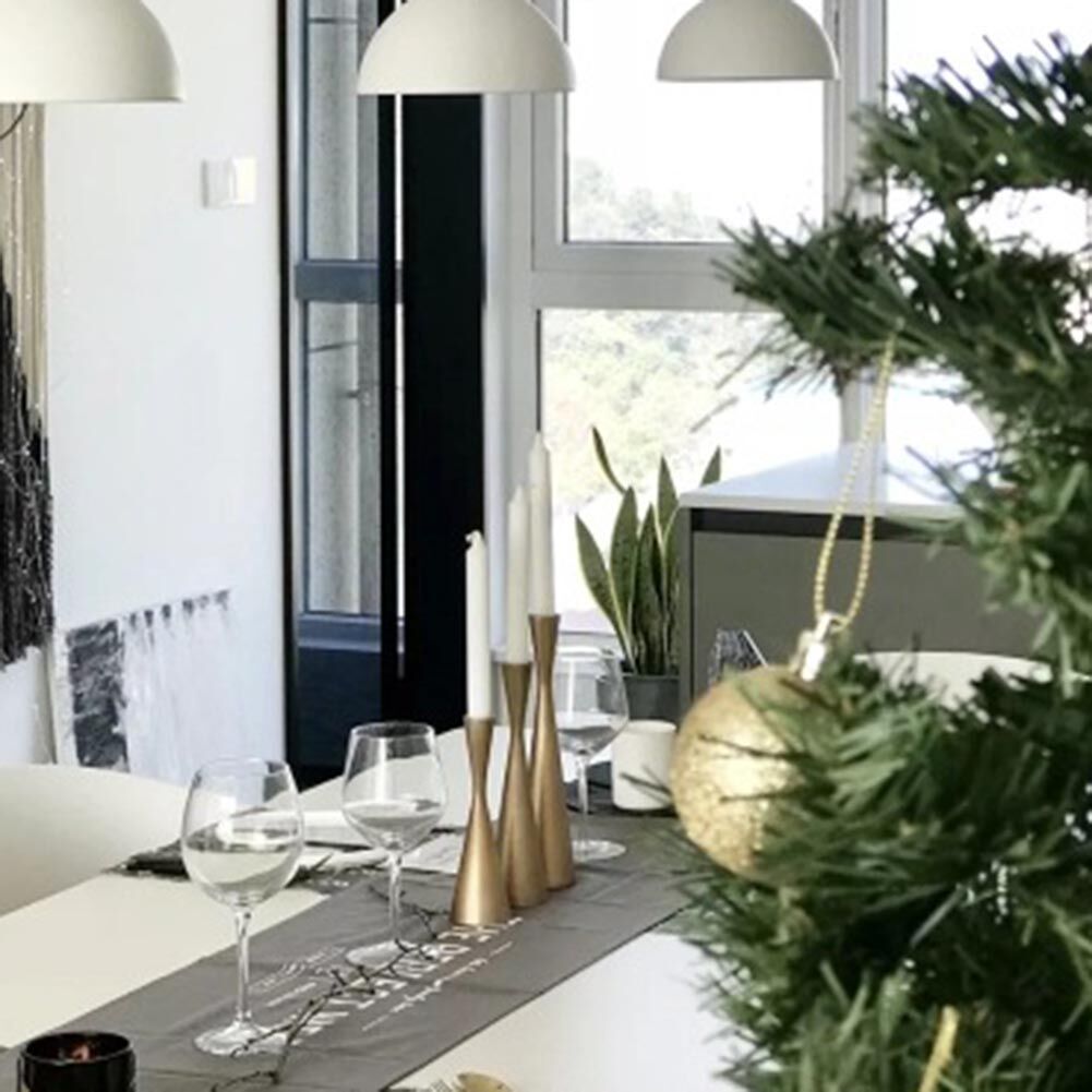 Modern Gold Candle Holders - Image 3